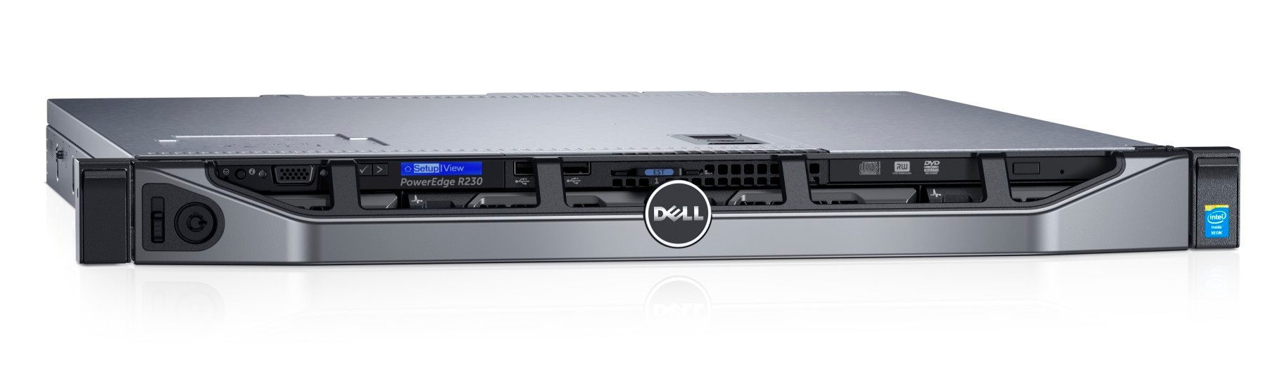 Сервер Dell PowerEdge R230 1U/ E3-1230v6 3,0Ghz/ 4x8Gb UDIMM(2400)/ H330/ 4x1Tb SATA 7.2K LFF/ UpTo(4)LFF Hot Plug/ DVDRW/ iDRAC8 Exp noPort/2xGE/ PS2