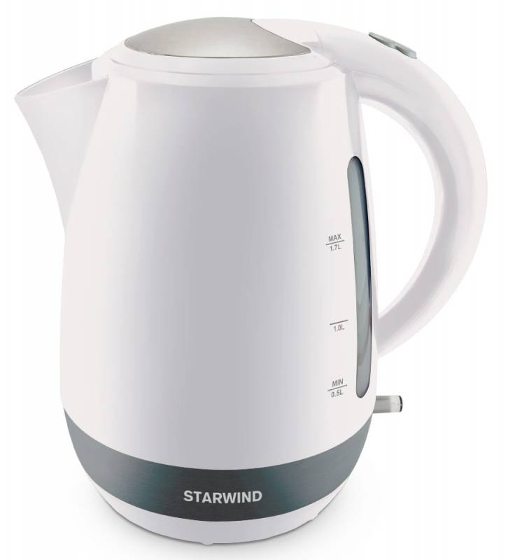 Чайник электрический Starwind SKP4621 1.7л. 2000Вт белый (корпус: пластик)
