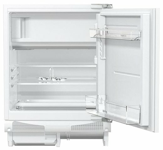 Встраиваемый холодильник Korting/ 82x59.6x54.5, встраиваемый холодильник с морозильной камерой, монтаж под столешницу, 105+21 л, KSI 8256