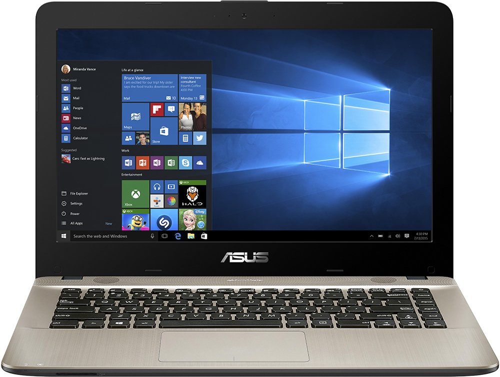 Ноутбук,ASUS X441BA-GA114T AMD Quad-Core A6-9220,4 GB,1 TB,DVD-RW,AMD Radeon R4,14",HD,Windows 10