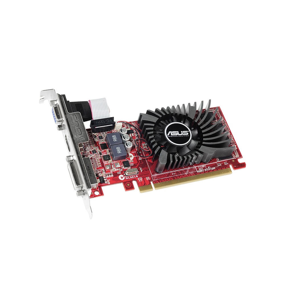 Видеокарта Asus AMD Radeon R7 240 (PCI-E 2048Mb 128bit DDR3 730/1800/HDMIx1/CRTx1/HDCP), R7240-2GD3-L