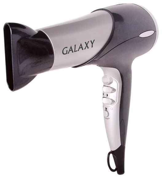Фен Galaxy GL4306, мощность 2000 Вт, подача холодного воздуха, режимов нагрева: 3