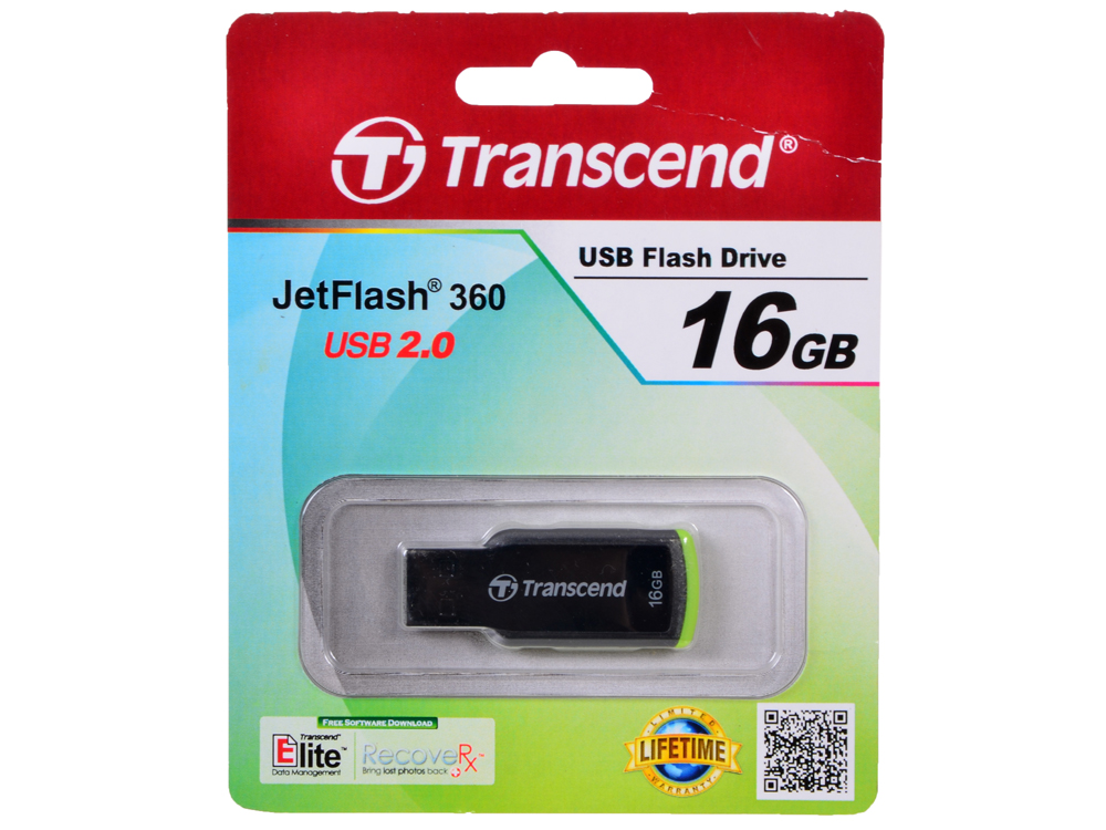 Флеш-диск,16 GB,USB 2.0,Transcend JetFlash 360, TS16GJF360