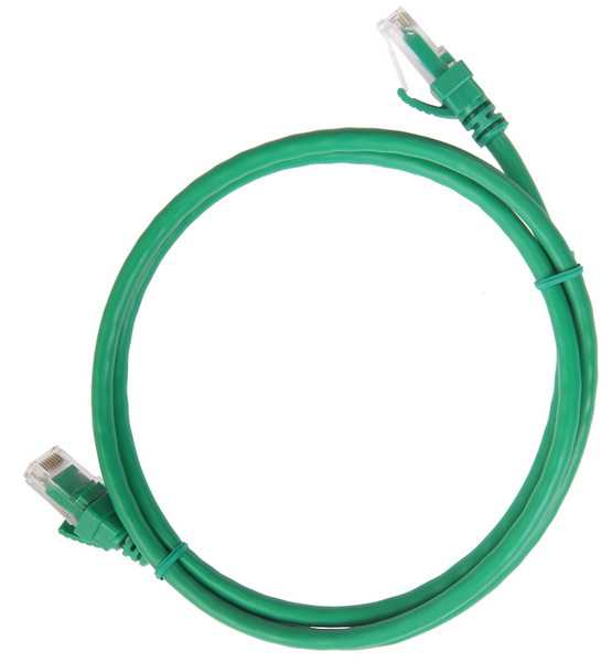 Коммутационный шнур (патч-корд) ITK, кат.5Е UTP, 1м, зеленый