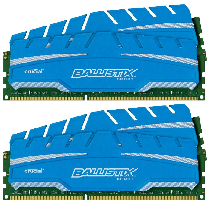Память DIMM 4x8 Gb DDR3 1866MHz PC3-14900 CL10 240-pin 1.5В kit, Crucial, BLS4C8G3D18ADS3BEU