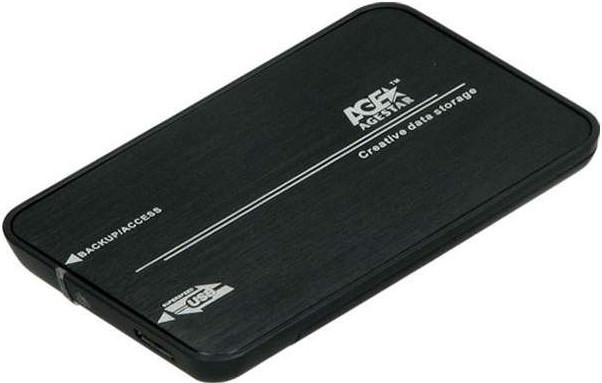 Корпус внешний для SATA HDD 2.5",USB 3.0,AgeStar,Black, (3UB2A8-6G), 3UB2A8-6G