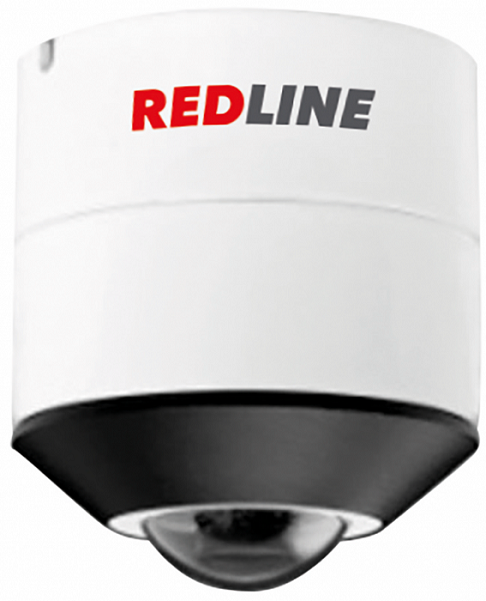 Сверхкомпактная всепогодная уличная Fisheye 5 Мп IP-камера RedLine RL-IP75P-W