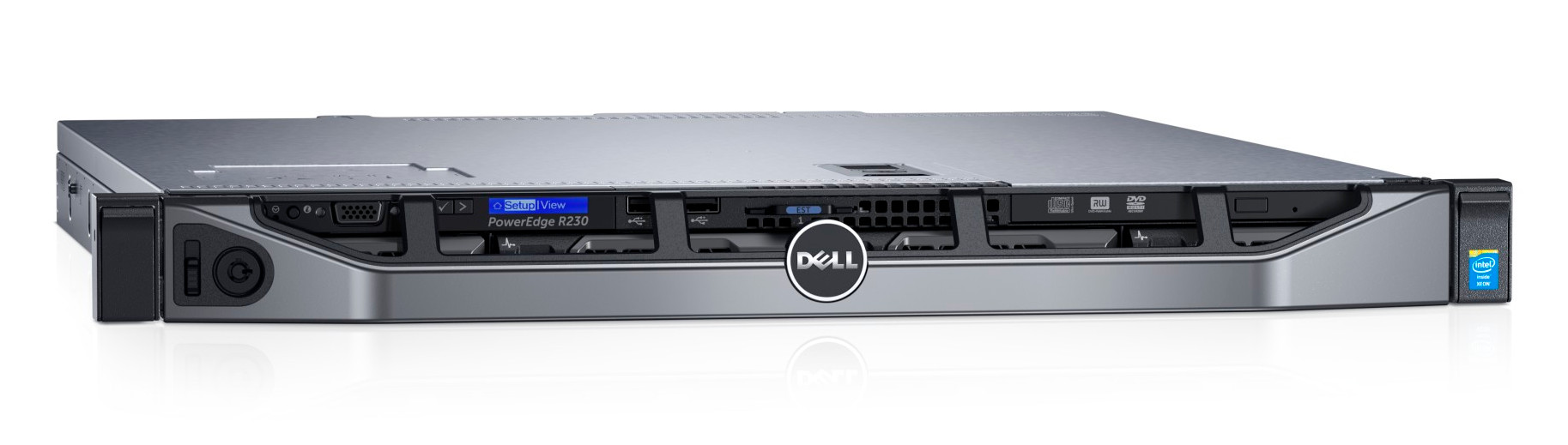 Платформа Dell PowerEdge R230 1U no CPU/ HS/ no memory(4)/ S130 SATA/ noHDD(4)LFF HotPlug/ DVD/ iDRAC8 Exp noPort/ 2xGE/ PS250W(cab)/ noBezel/ StaticR