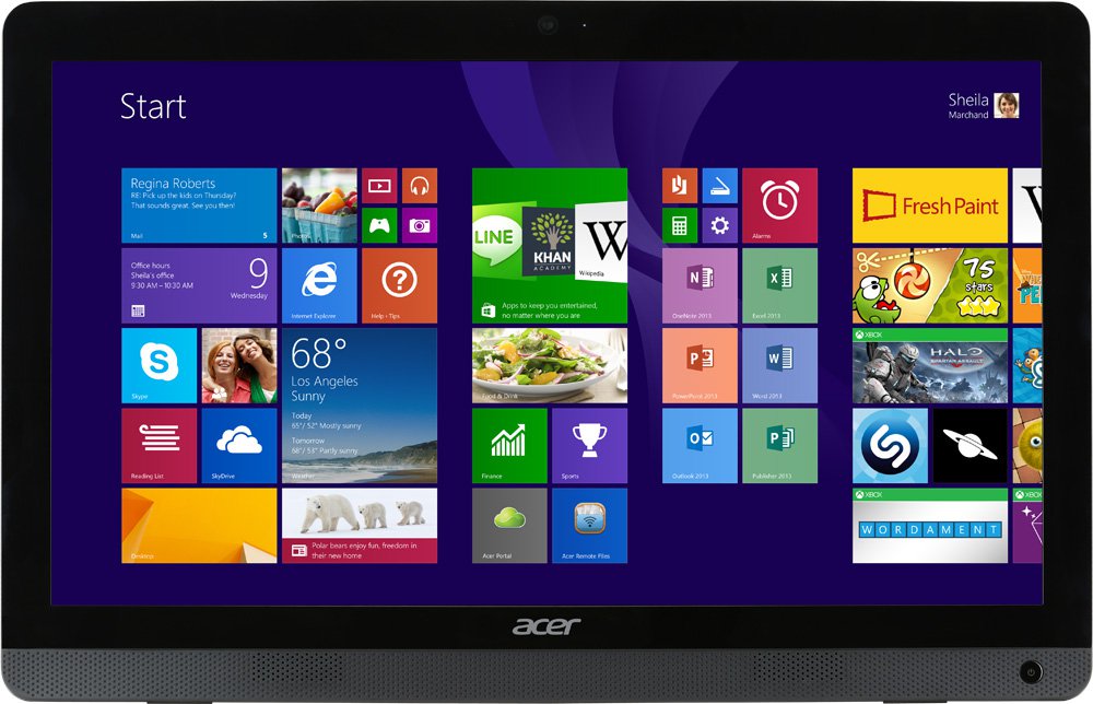 Моноблок Acer Aspire ZC-606 (Cel J1900 (2)/2Gb/500Gb/CR/Free DOS/GbitEth/WiFi/BT/65W/клавиатура/мышь/Cam 19.5"), DQ.SURER.009