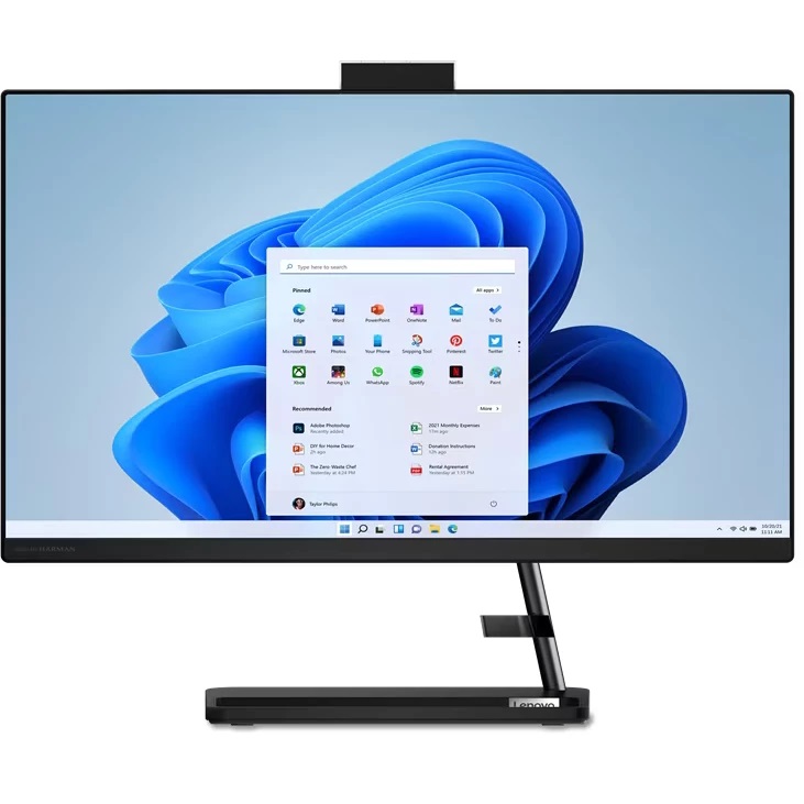 Моноблок Lenovo IdeaCentre AIO 3 24IAP7   23.8"(1920x1080 IPS)/Intel Core i5 12450H(2Ghz)/8192Mb/512SSDGb/noDVD/Int:Intel UHD Graphics/Cam/BT/WiFi/wa