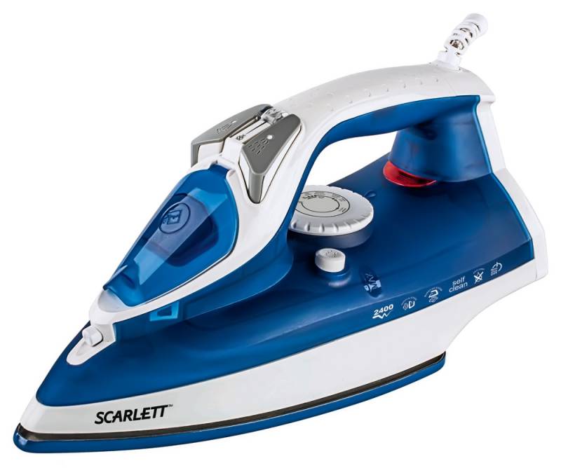 Утюг Scarlett SC-SI30E01 2400Вт синий/белый