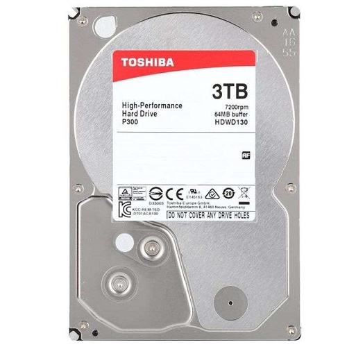 Жесткий диск 3Tb Toshiba P300 SATA-III (7200rpm) 64Mb 3.5", HDWD130UZSVA