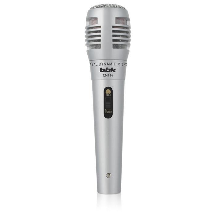 Микрофон BBK CM114 серебристый 2.5м