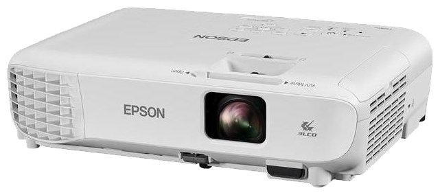 Проектор Epson EB-W05 (LCD, WXGA 1280x800, 3300Lm, 15000:1, HDMI, USB, 1x2W speaker, lamp 10000hrs)