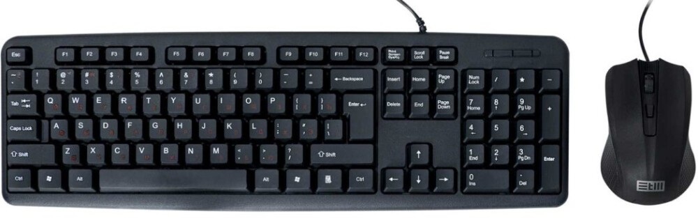 Проводной набор Клавиатура+мышь STM 302C черный