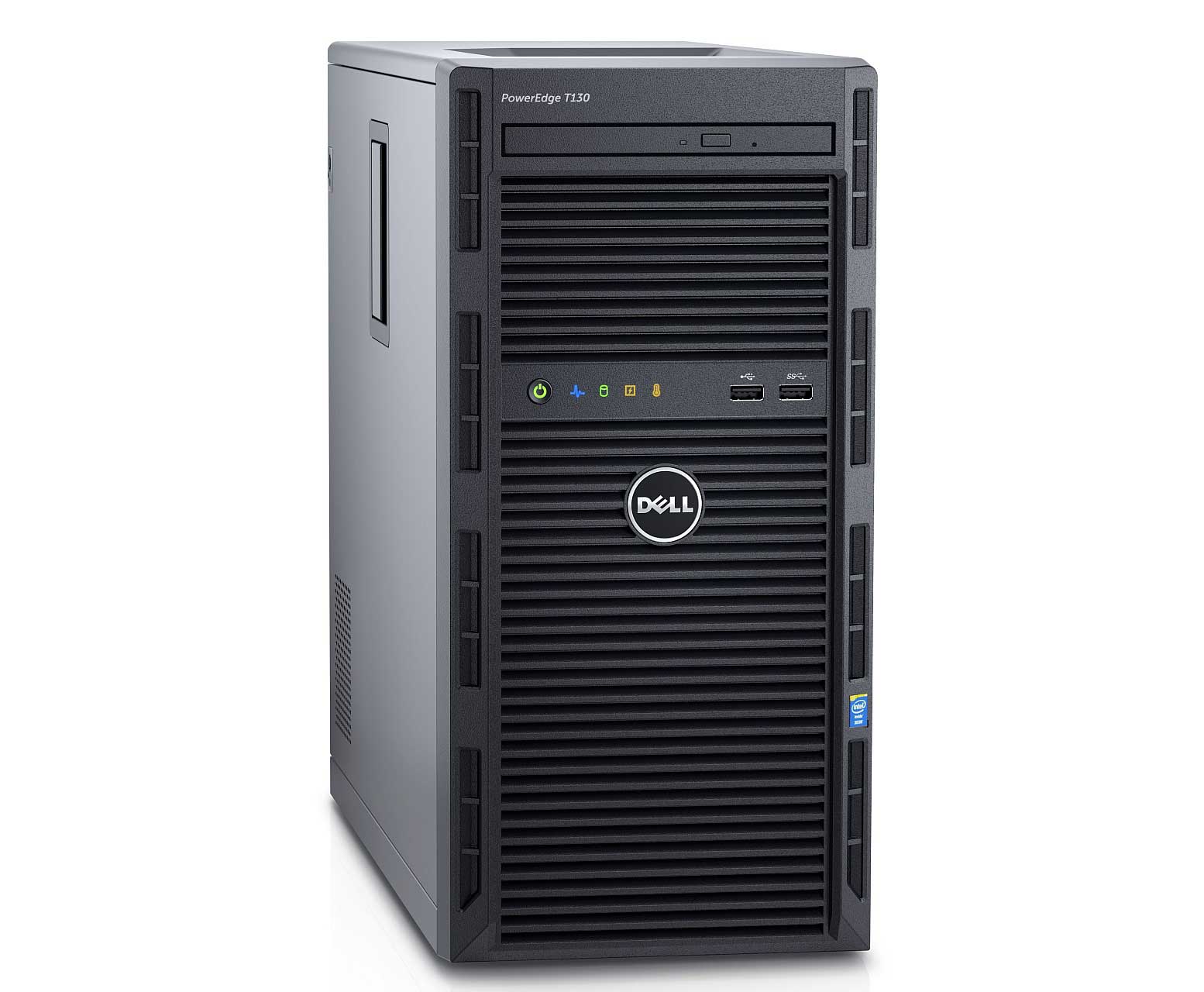 Платформа Dell PowerEdge T130 Tower/ no CPU(E3-1200v5)/ HS/ no memory(4)/ no controller/ no HDD/ UpTo4LFF cabled HDD/ DVDRW/ iDRAC8 Exp/ 2xGE/ 1x290W 