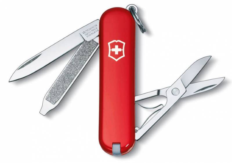Нож перочинный Victorinox Classic 0.6223 58мм 7 функций красный  