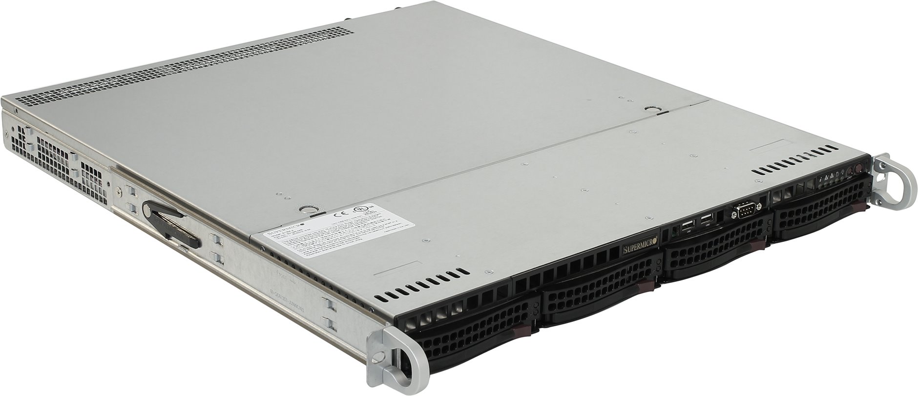 Серверная платформа SuperMicro SYS-5018GR-T, 1U, LGA2011-3, Intel C612, 8 x DDR4, 3 x 3.5" SATA, 2xGigabit Ethernet (1000 Мбит/с), 1400 Вт