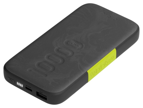 Мобильный аккумулятор InfinityLab InstantGo 10000 Wireless Qi, 30W, 1xUSB-C, 1xUSB-A, 0.250 кг, цвет черный