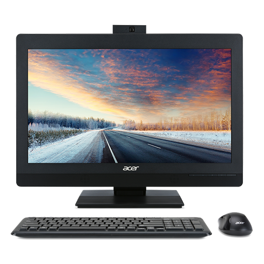 Моноблок ACER Veriton Z4820G  All-In-One 23,8" FHD(1920x1080)IPS, Pen G4560, 4GbDDR4, 1TB/7200, Intel HD, DVD-RW, WiFi+BT, COM, USB KB&Mouse, black, W