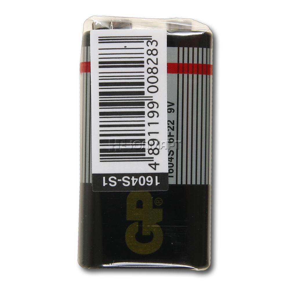 Батарейка,GP Supercell 1604S 9V "Крона"