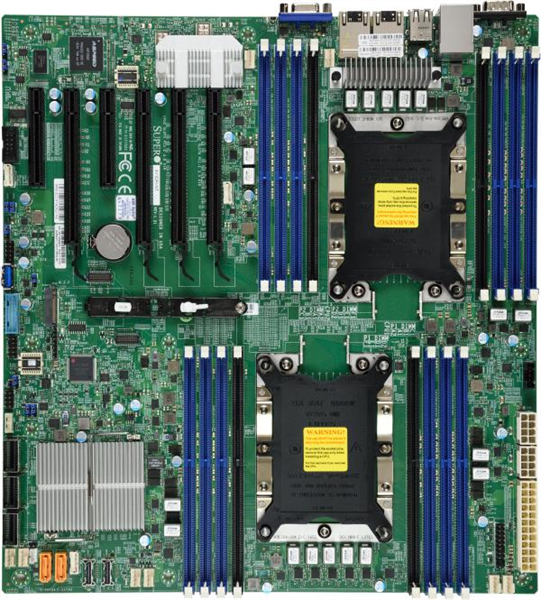 Материнская плата Supermicro Motherboard 2xCPU X11DPI-N Xeon Scalable TDP 205W/ 16xDIMM/ 14xSATA/ C621 RAID 0/1/5/10/ 2xGE/ 4xPCIex16, 2xPCIex8/ M.2(P