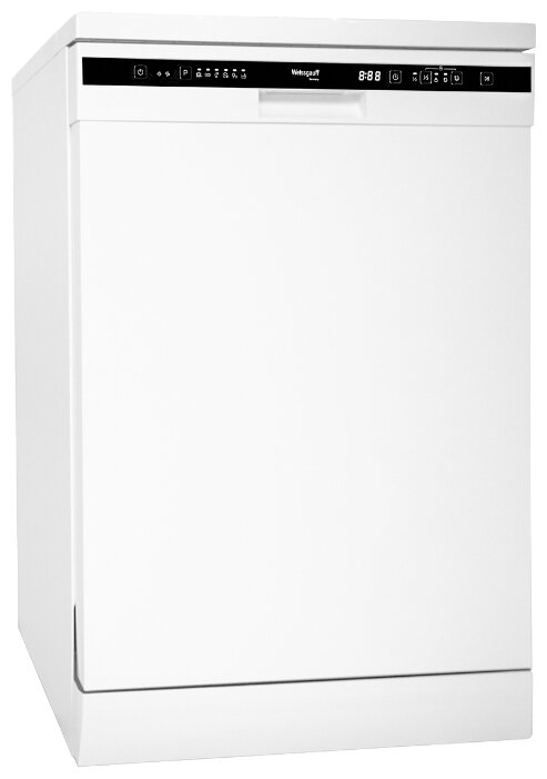 Посудомоечная машина Weissgauff DW 6016 D, полноразмерная, отдельностоящая, 60см, 12 комплектов, 6 программ, 1/2 загрузка, аквастоп, дисплей, белая