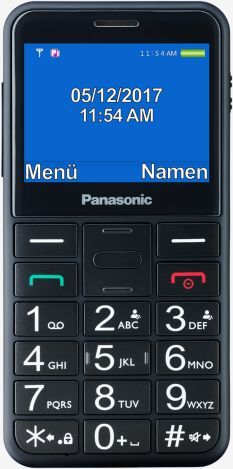 Мобильный телефон Panasonic TU150 черный моноблок 2Sim 2.4" 240x320 0.3Mpix BT GSM900/1800 MP3 FM microSDHC max32Gb