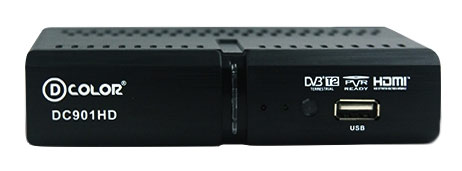 Ресивер DVB-T2 D-Color DC901HD черный