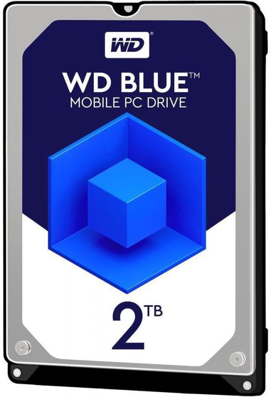 Жесткий диск Western Digital Blue WD20SPZX, 2.5", 2000 Гб, SATA-III, 5400 об/мин, кэш - 128 Мб