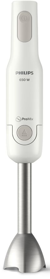 Погружной блендер Philips HR2534, мощность 650Вт, 1 скорость, технология смешивания ProMix, отсоединение одной кнопкой, аксессуар стакан. Материал: пл