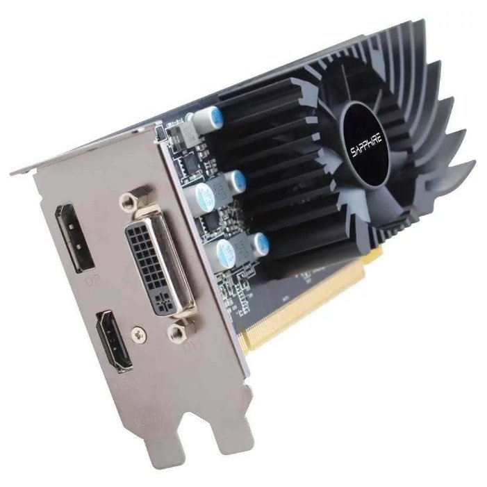 Видеокарта Sapphire PCI-E 11268-09-20G RX 550 4G PULSE AMD Radeon RX 550 4096Mb 128bit GDDR5 1206/6000 DVIx1/HDMIx1/DPx1/HDCP Ret low profile