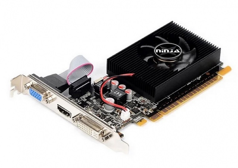 Видеокарта,Sinotex Ninja GT730 PCIe-16x,2 GB,DDR3,GeForce, DVI+HDMI+VGA, NF73NP023F