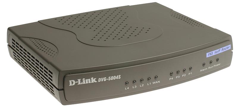 Шлюз VoIP D-LINK DVG-5004S/C1A 4-ports FXS RJ-11, 1-port 10/100M RJ-45 WAN, 4-ports 10/100M RJ-45 LAN  SIP VoIP Gateway,  DVG-5004S/C1A