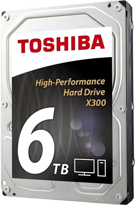 Жесткий диск 6Tb Toshiba X300 SATA-III (7200rpm) 128Mb 3.5", HDWE160UZSVA