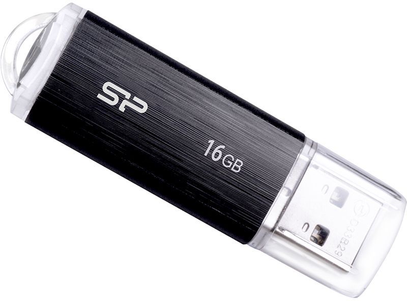Флеш-накопитель 16Gb USB Drive <USB 2.0> Silicon Power Ultima U02 SP016GBUF2U02V1K USB2.0 черный 