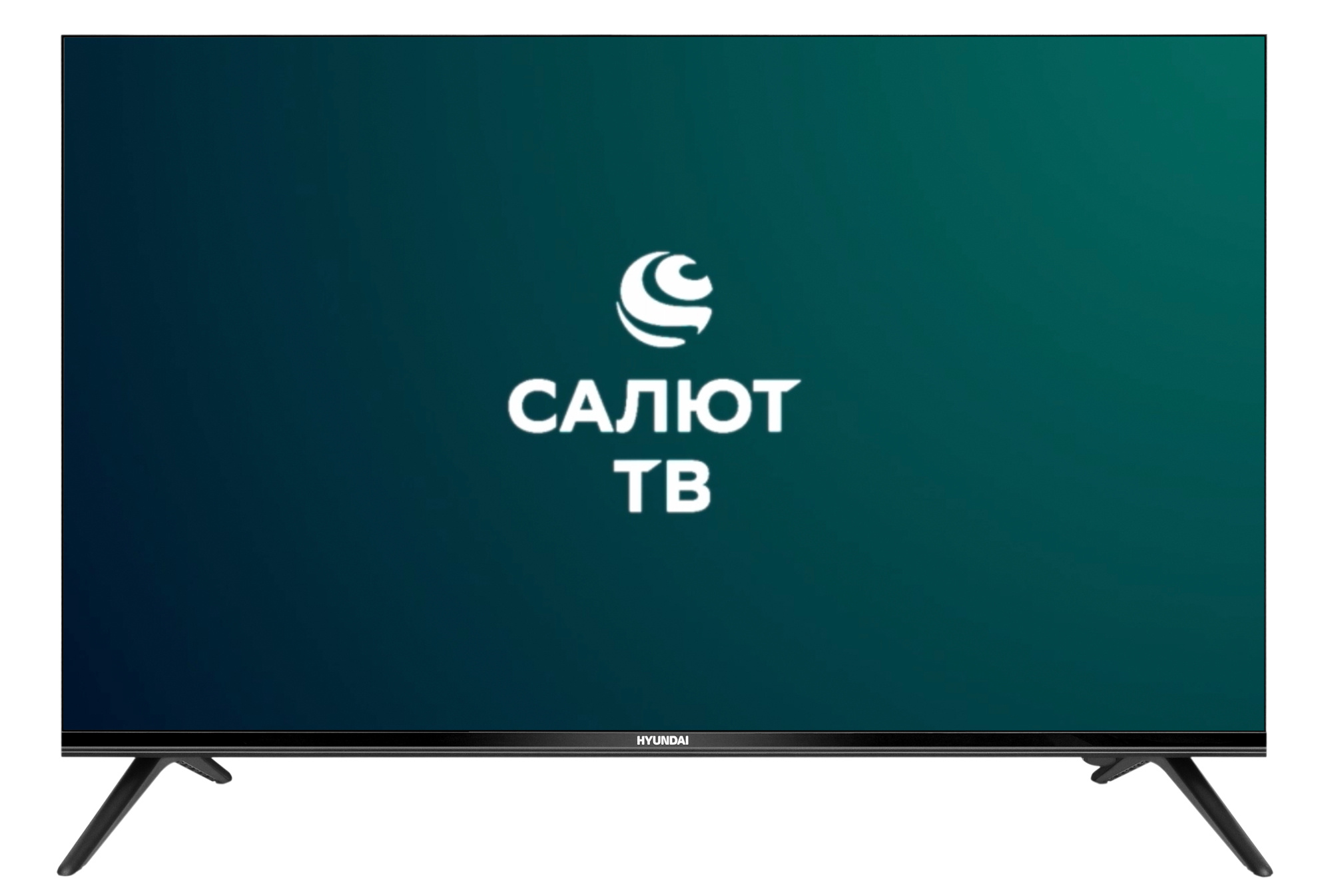 Телевизор LED Hyundai 43" H-LED43FU7004 Салют ТВ черный Ultra HD 60Hz DVB-T DVB-T2 DVB-C DVB-S DVB-S2 USB WiFi Smart TV (RUS)