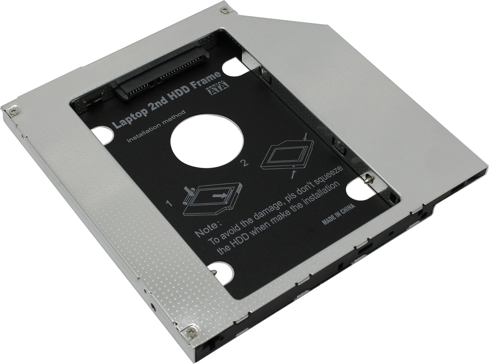 Адаптер OptiBay Espada, 9,5 mm SS95 для подключения HDD/SSD 2,5”