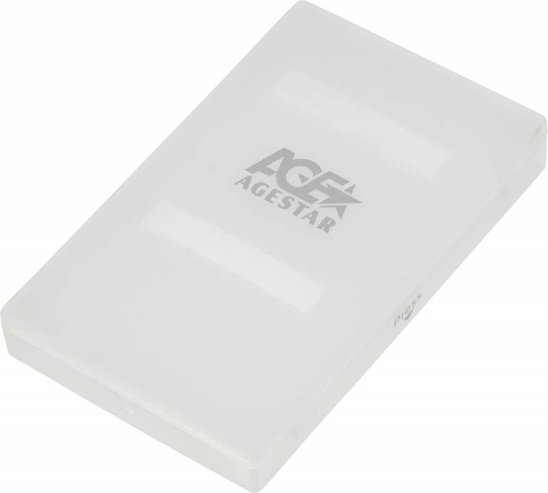 Корпус,2.5" внешний для SATA HDD/SSD USB 2.0,AgeStar,Black, (SUBCP1)