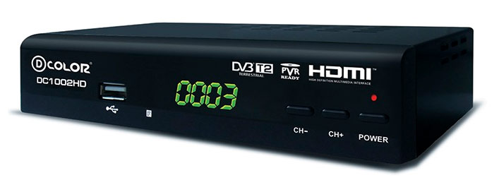 Ресивер DVB-T2 D-Color DC1002HD