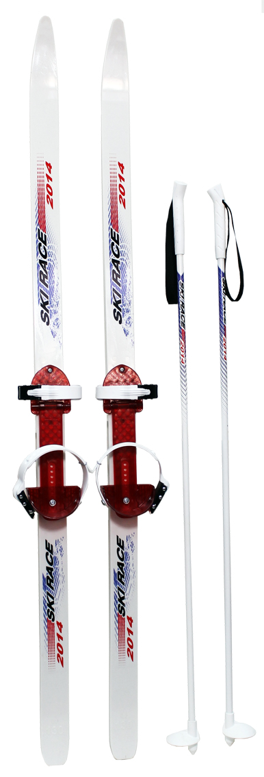 Лыжи подростовые Cicle SKI RACE длина лыж/палок 140/105 см с креплениями пластик 4607156365296