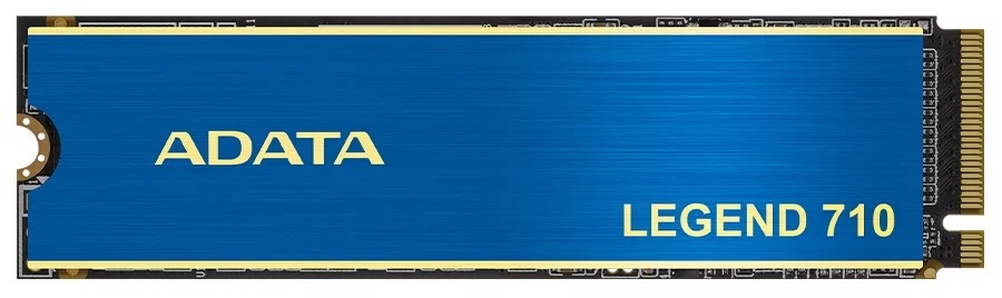 Твердотельный накопитель ADATA SSD LEGEND 710, 256GB, M.2(22x80mm), NVMe 1.4, PCIe 3.0 x4, 3D NAND, R/W 2100/1000MB/s, IOPs 90 000/130 000, TBW 65, DW