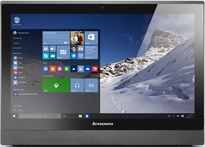 Моноблок Lenovo S400z All-In-One  21,5" LED MS Black I3-6100U 4G_DDR4 500G/7200 Intel HD DVD-RW W10Pro_DG_W7Pro_64 3Y carry-in