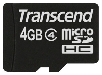 Память Micro Secure Digital Card ,4 GB, (MicroSD), Transсend, TS4GUSDHC4