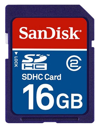 Флеш карта SD 16GB SanDisk SDHC Class 4