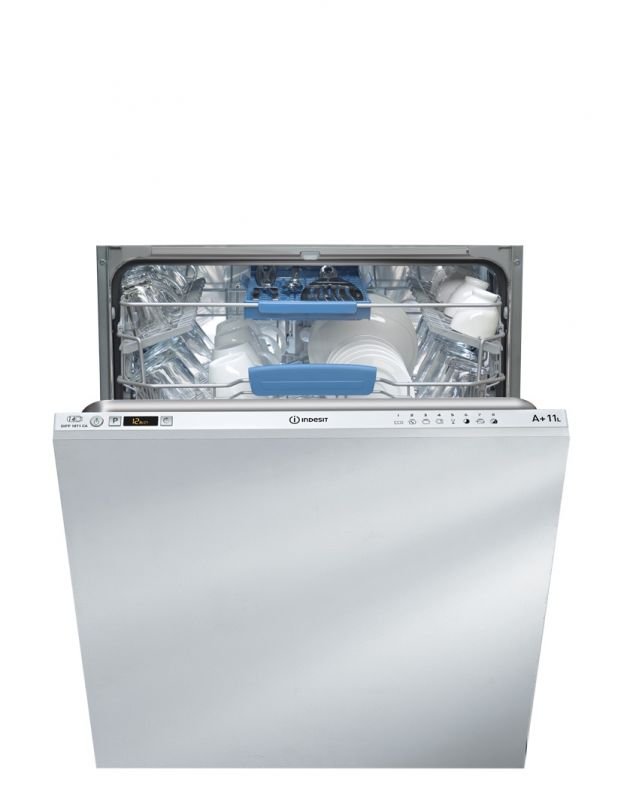 Встраиваемая посудомоечная машина INDESIT DIFP 18T1 CA EU, 8 программ, А+АА класс, 49 дБ, 14 комплектов посуды, потребление воды 11л/цикл