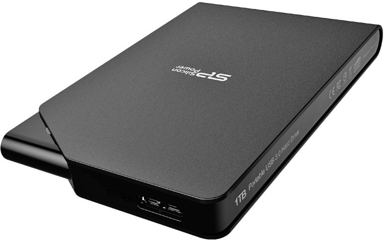 Жесткий диск Silicon Power USB 3.0 500Gb SP500GBPHDS03S3K S03 Stream 2.5" черный