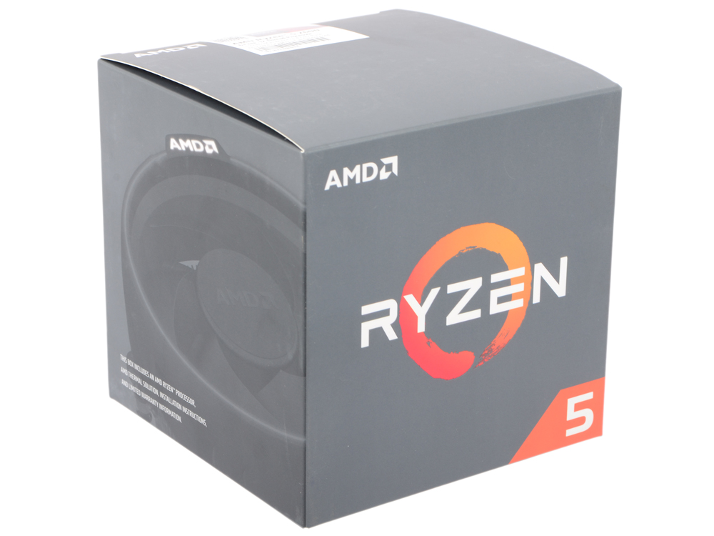 Процессор AMD Ryzen 5 2600, Socket AM4, 6-ядерный, 3400 МГц, Turbo: 3900 МГц, Pinnacle Ridge, Кэш L2 - 3 Мб, Кэш L3 - 16 Мб, 12 нм, 65 Вт, BOX
