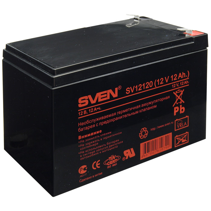 Аккумуляторная батарея,SVEN SV12120, ( 12V, 12.0Ah )