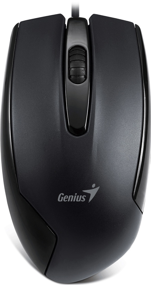 Мышь Genius DX-100X Black, оптическая, проводная, 1200 dpi, USB, цвет чёрный